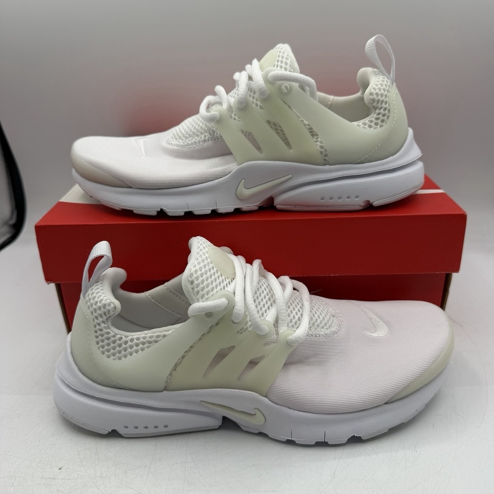 Nike Presto (GS) Shoes Size Youth 4 Y Womens 5.5 Pure White Sneakers 833875-100‎